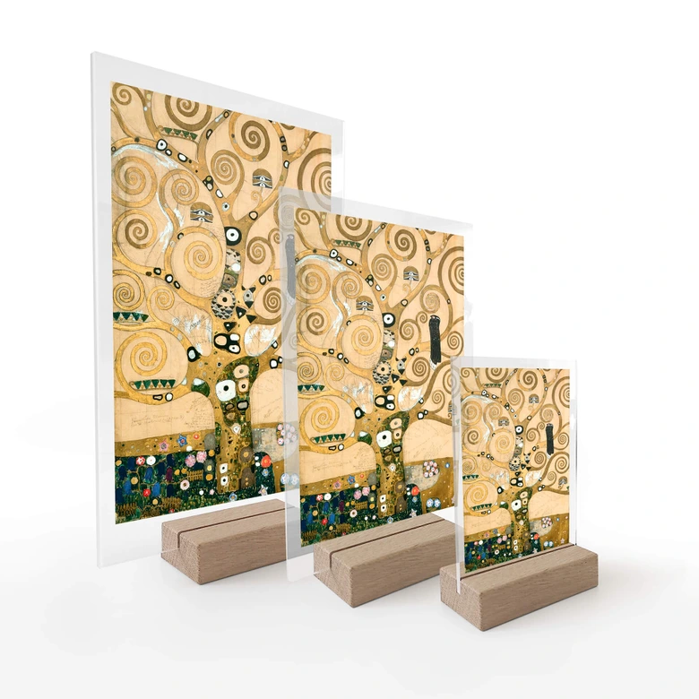 Tischaufsteller Klimt - Der Lebensbaum 