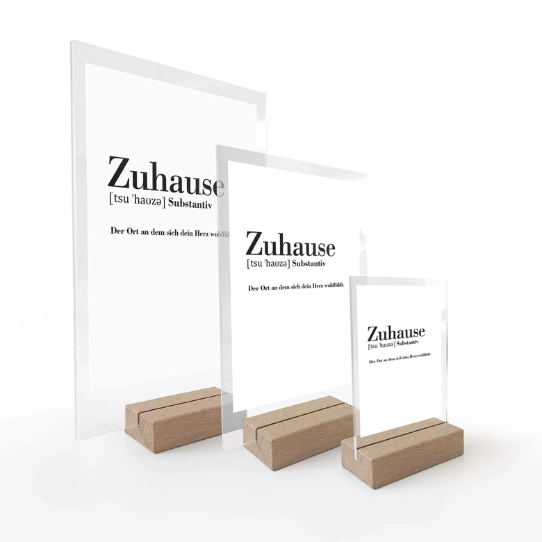 Tischaufsteller Grammatik - Zuhause 