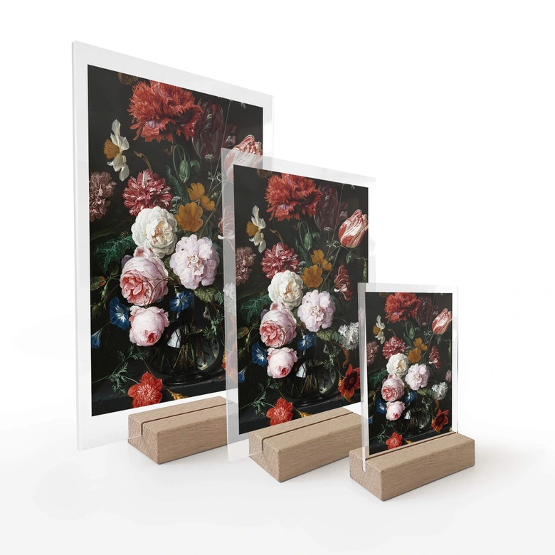 Acrylglas Tafeldecoratie de Heem - Stilleven met Bloemen 