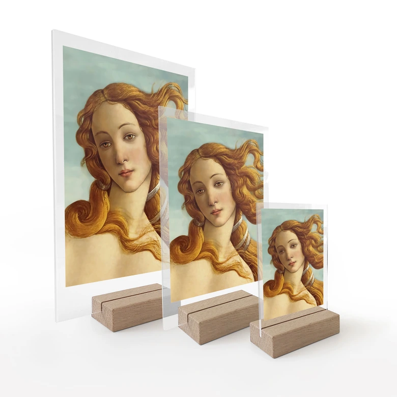 Tischaufsteller Portrait der Venus - Inspiriert von Botticelli 