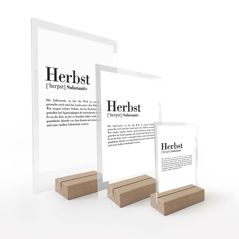 Tischaufsteller Grammatik - Herbst 