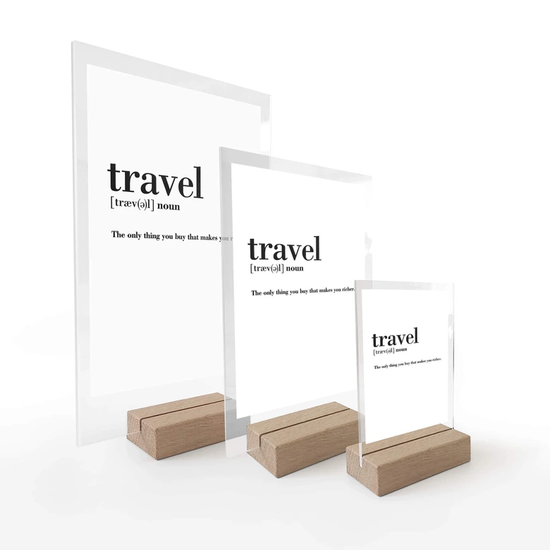 Acrylglas Tafeldecoratie Travel 