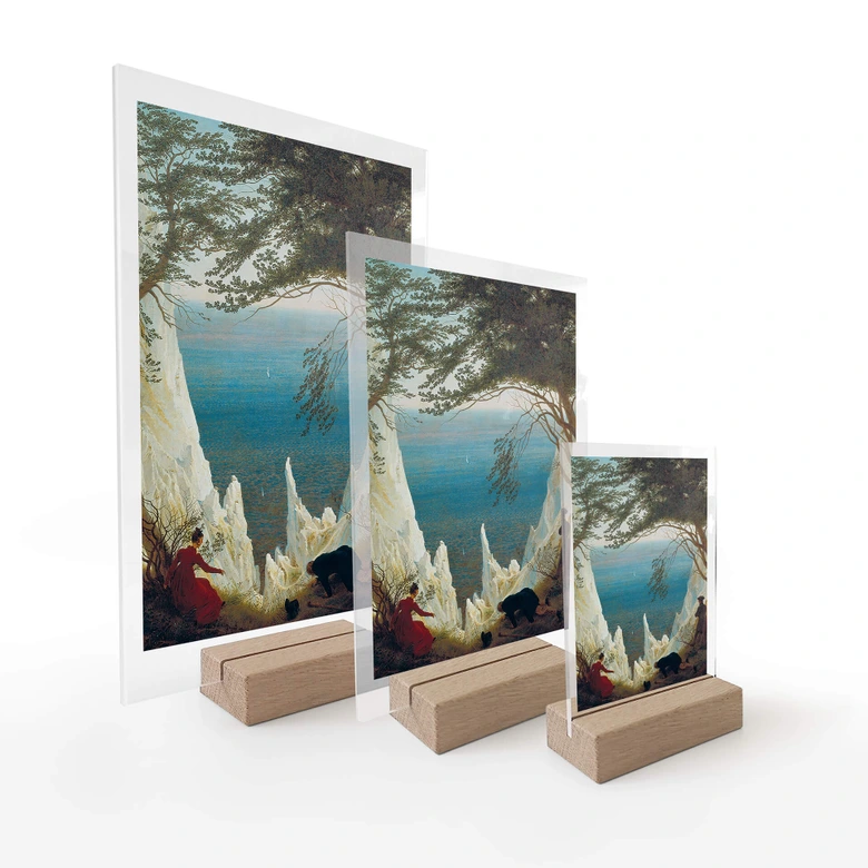Friedrich table display - The chalk cliffs 