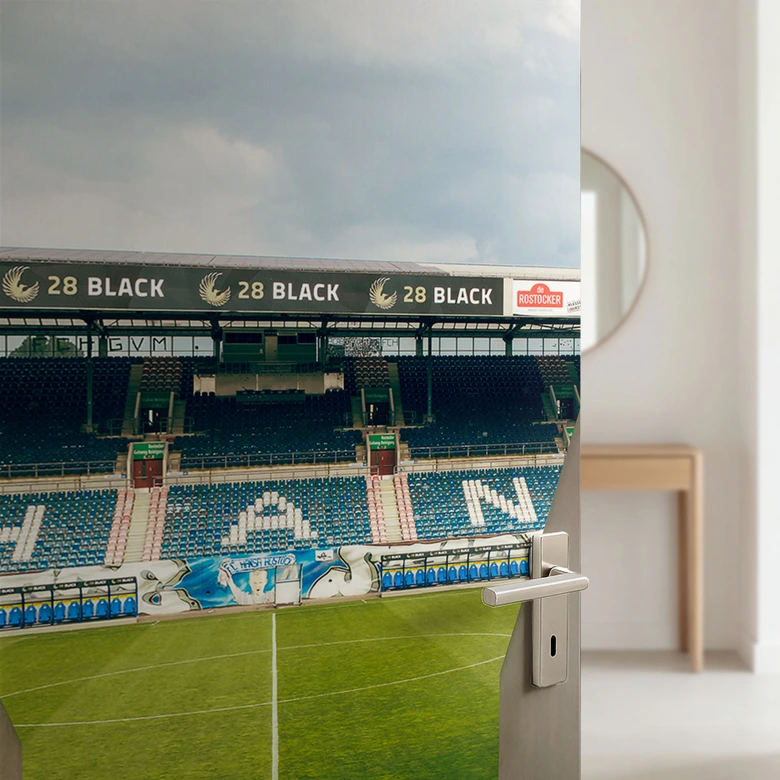 Türfolie FC Hansa Rostock Stadion Durchgang 