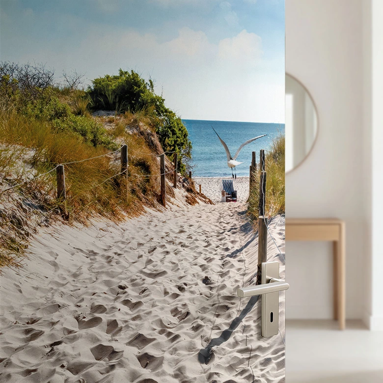 Way to the Beach door film 