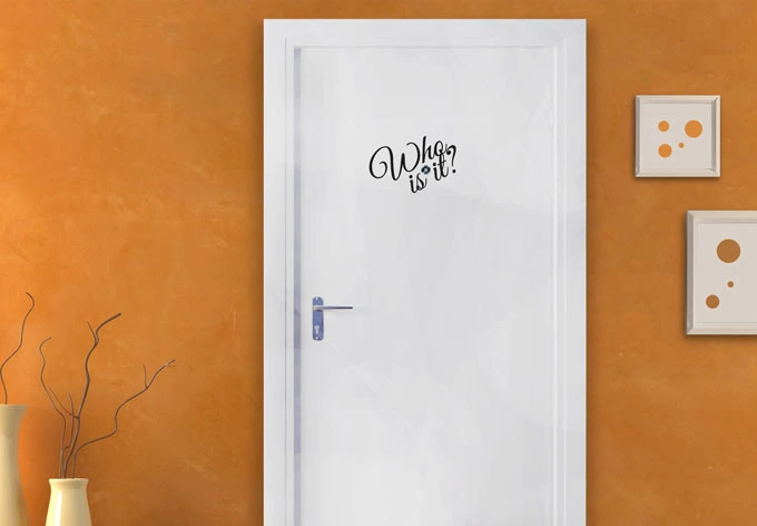 Peephole Sticker - Who is it? 