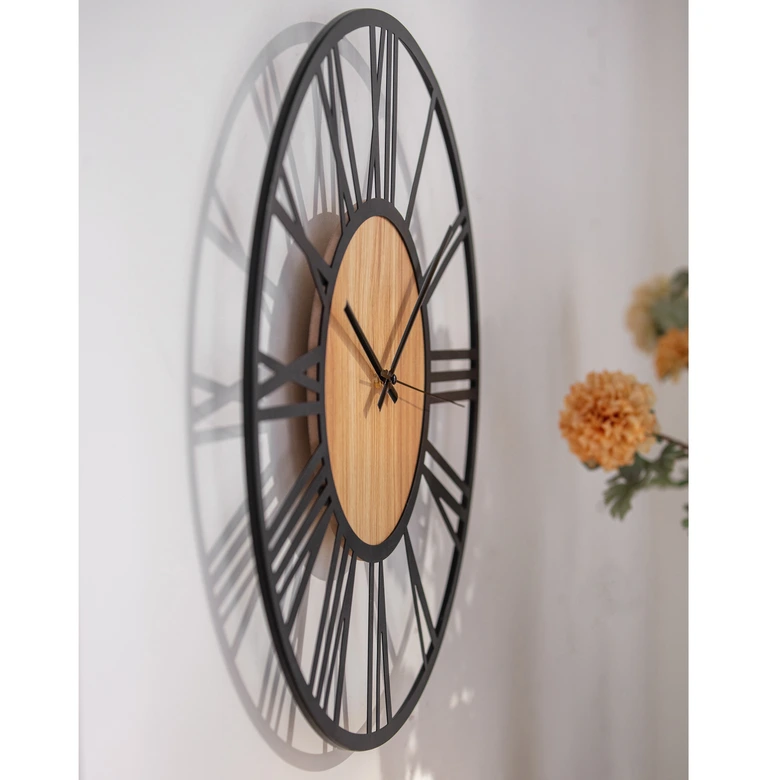 Horloge murale moderne avec chiffres romains Ø40 cm 