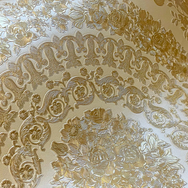 Versace wallpaper Vliestapete Heritage Barocktapete mit Ornamenten gold, gelb 
