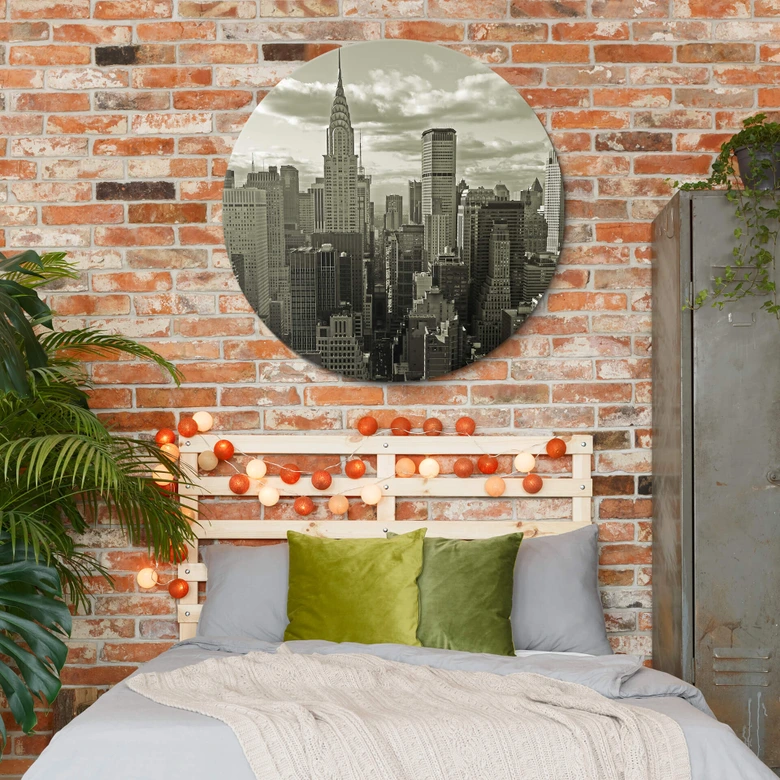 Alu-Dibond Manhattan 2 - Rund 