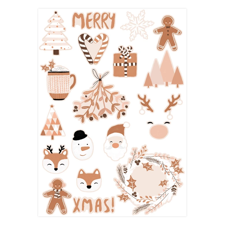 Muursticker Orara Studio - Kerstmis  