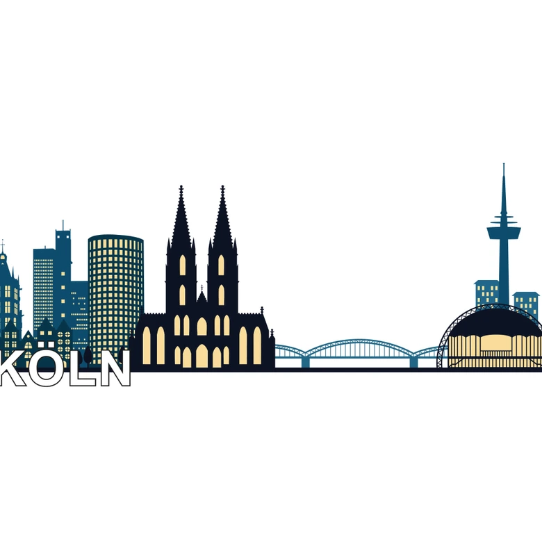 Wandtattoo Skyline Mein Köln 02 