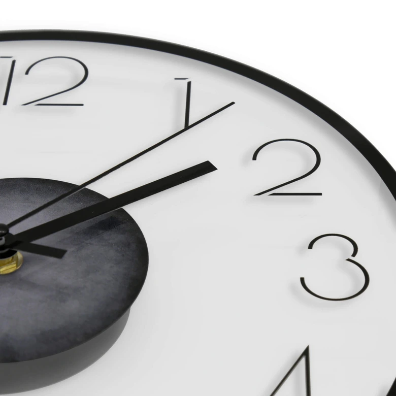 Horloge murale en verre - Moderne avec chiffres 02 