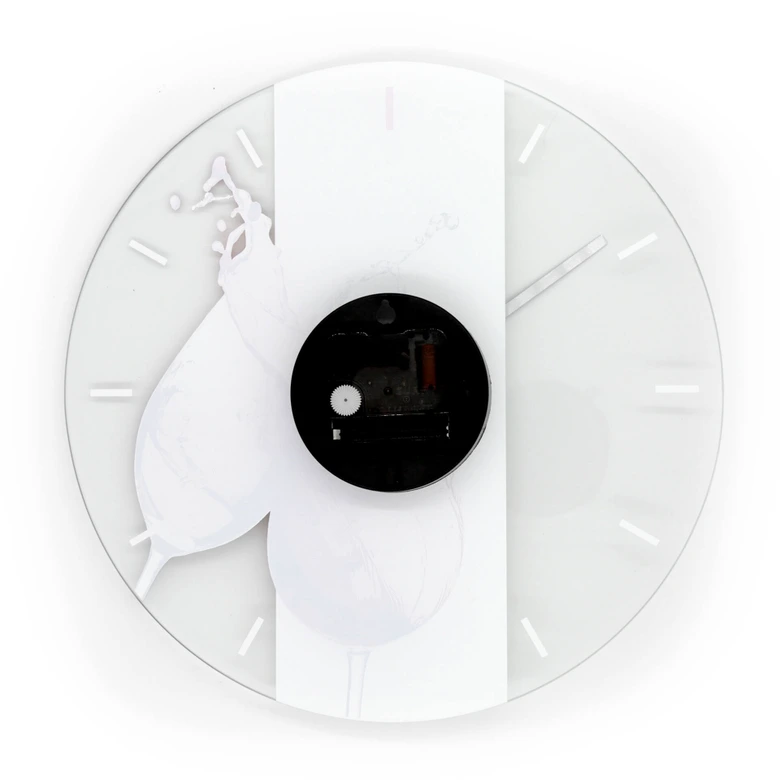 Orologio in vetro - Bicchieri di vino 