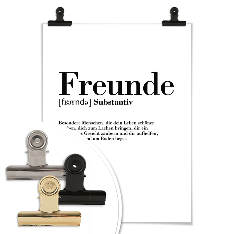 Poster Grammatik - Freunde 