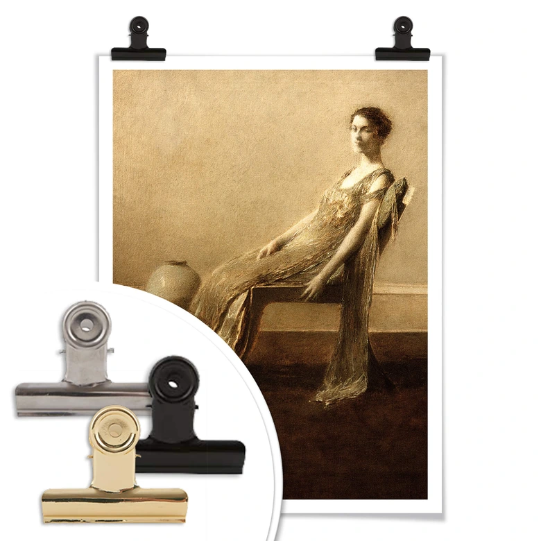 Poster - Dewing - Grün und Gold 