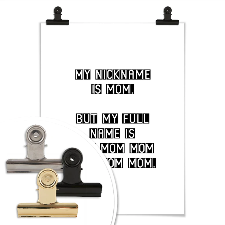 Poster My Nickname is mom 