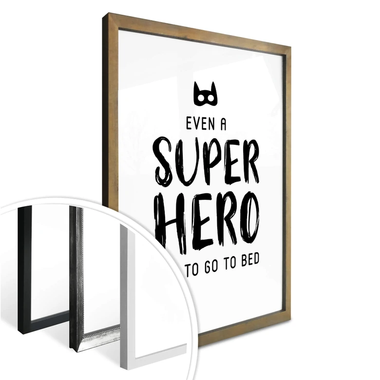 Poster Even a super hero 01 