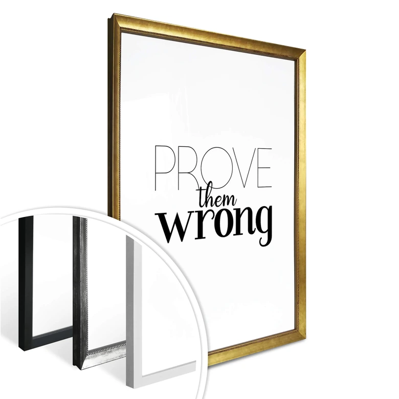 Poster Prove them wrong 