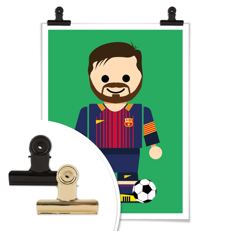 Poster Gomes - Messi Spielzeug 