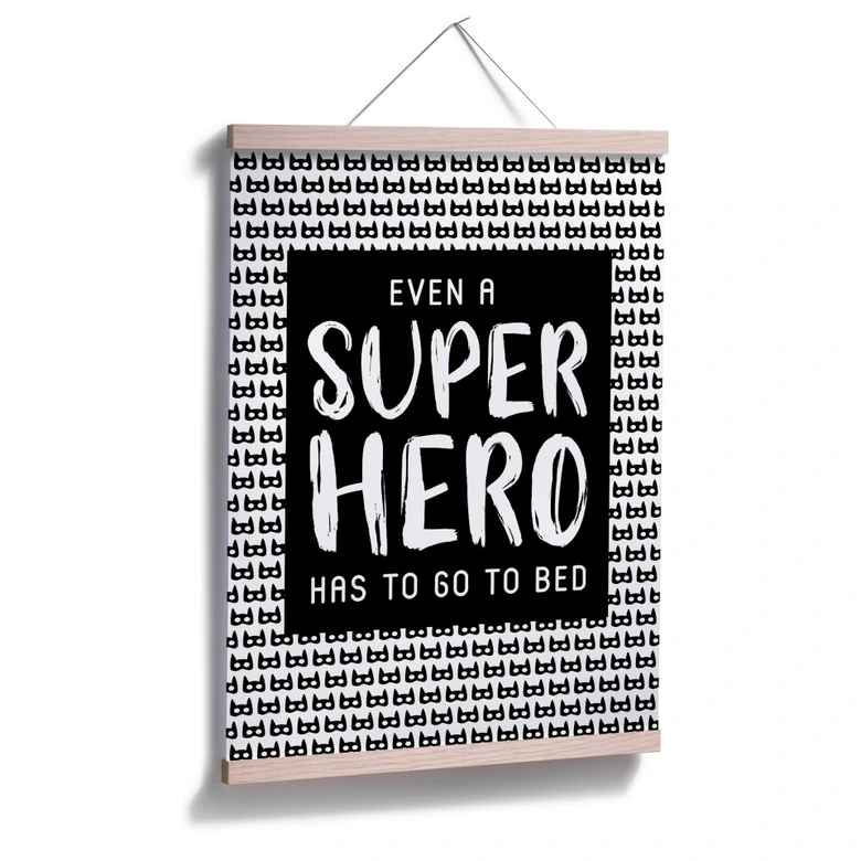 Poster Even a super hero - Muster 