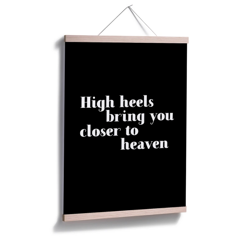 Póster Los tacones altos te acercan 