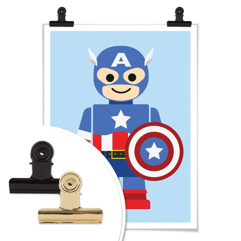 Póster Gomes - Juguete del Capitán América 