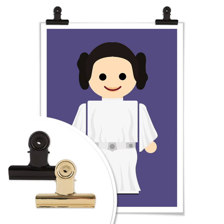 Plakat Gomes - zabawka Księżniczka Leia 