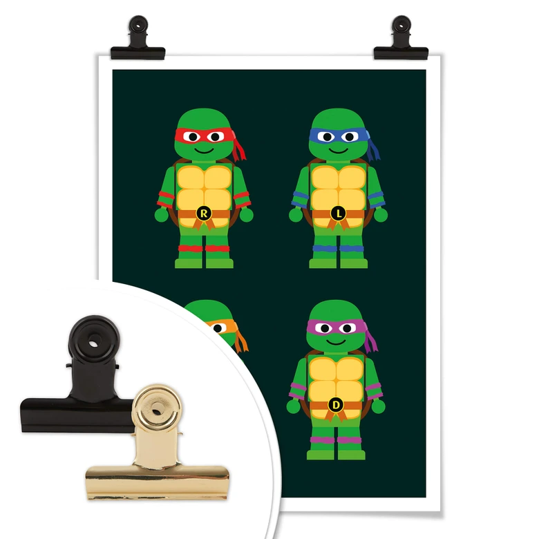 Poster Gomes - Teenage Mutant Ninja Turtles Spielzeug 