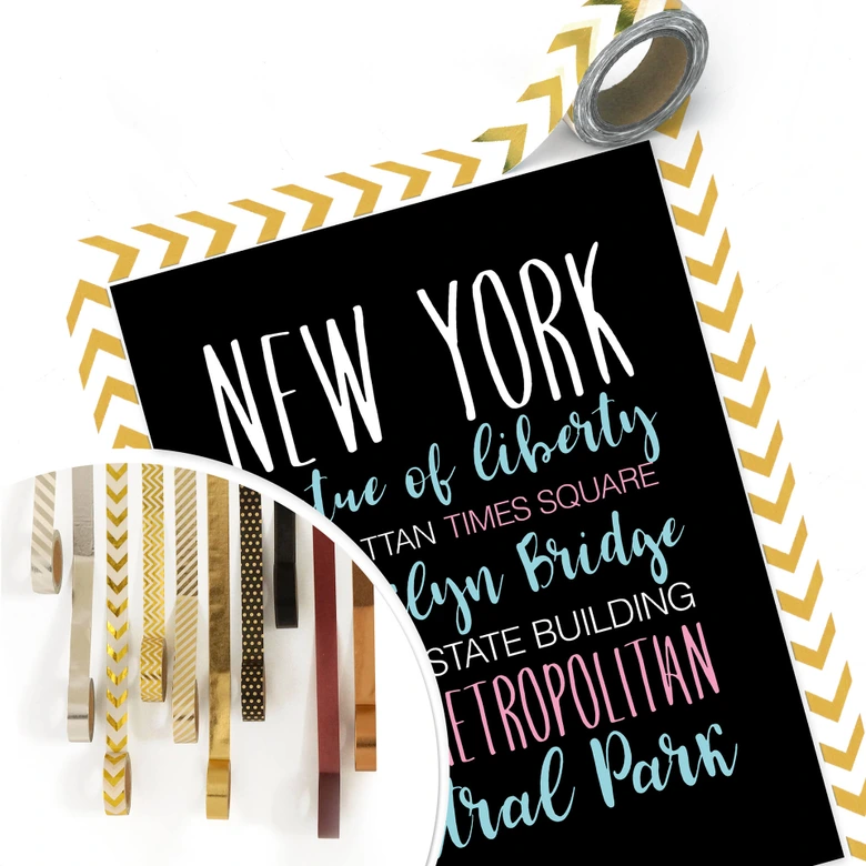 Póster New York palabras 