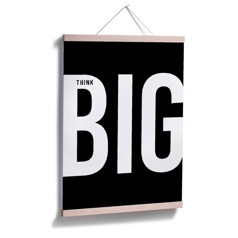 Poster Think big - black 