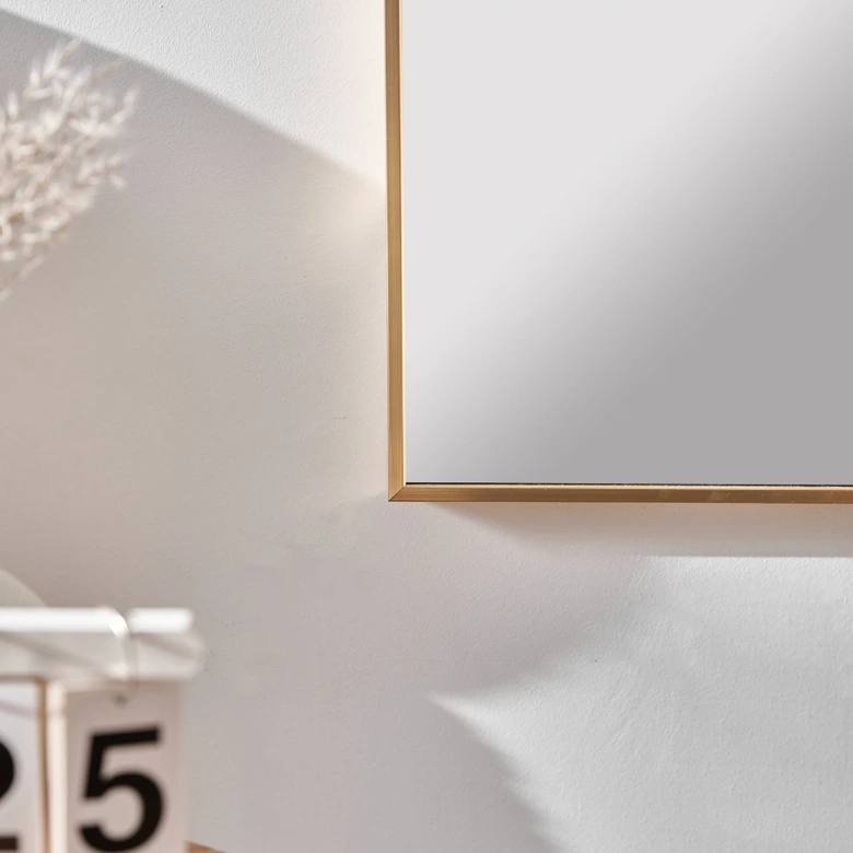 Wandspiegel gold gebogen - Glasgow - 30x90 cm 