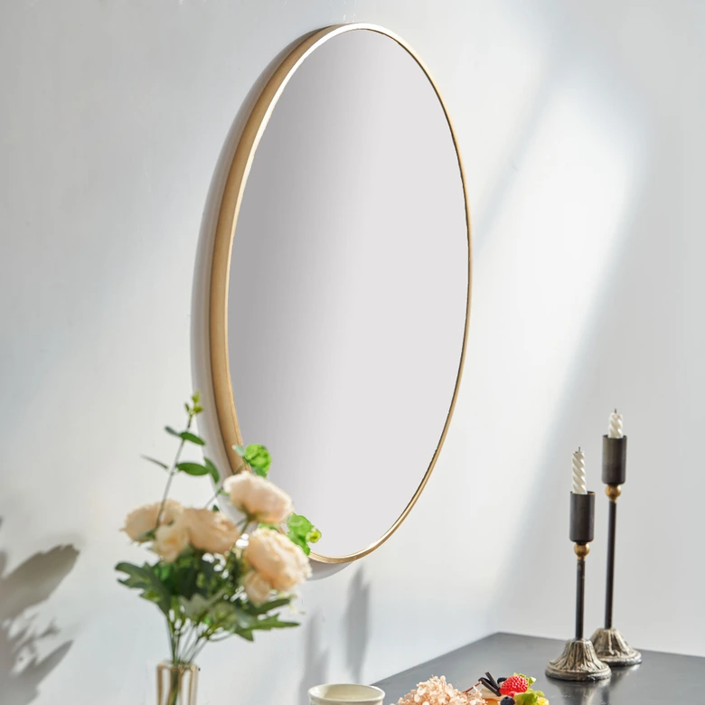 Wandspiegel rund gold modern - Singapur - Ø 60 cm 