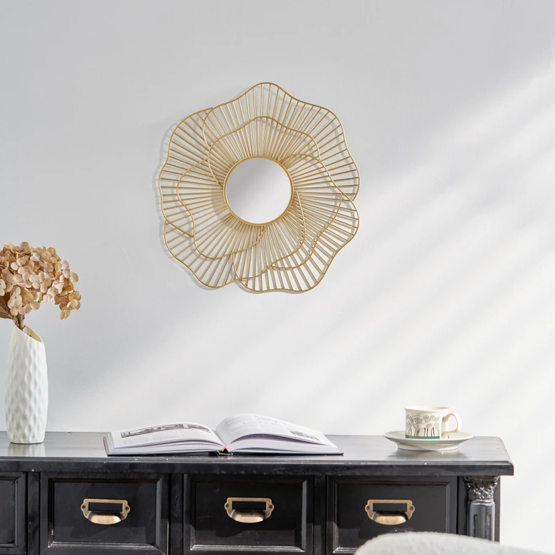 Wandspiegel rund gold Vintage - Dublin - Ø 38 cm 