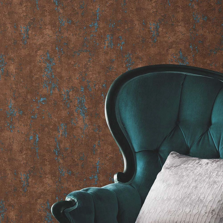 Metalloptiktapete, Metallictapete Fashion for Walls 4 von Guido Maria Kretschmer bronze 