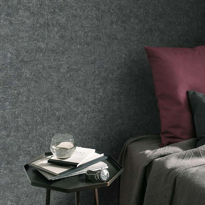 Glittrande enhetstapet, non-woven tapet Fashion for Walls 4 av Guido Maria Kretschmer grå 