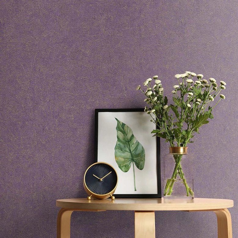 papier peint pailleté, papier peint molletonné Fashion for Walls 4 de Guido Maria Kretschmer violet 