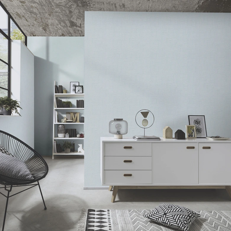 Grafisk tapet Opus grön 