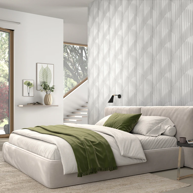 Papel pintado gráfico Elysium crema 