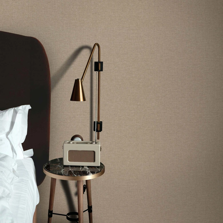 Vliestapete, Unitapete Secret Garden braun 