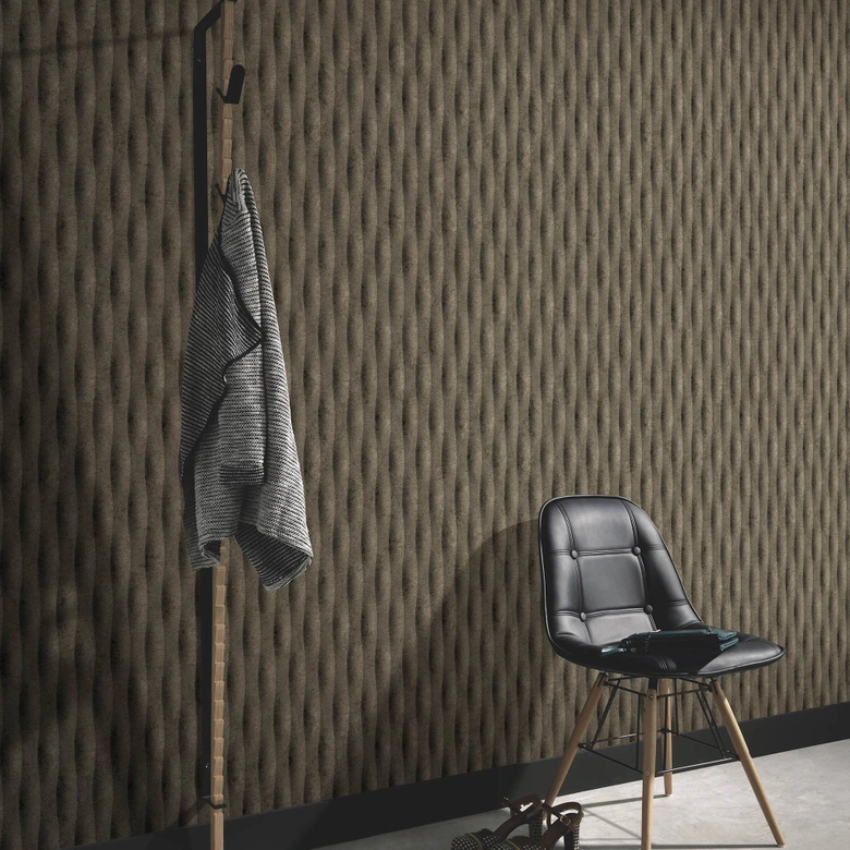 Guido Maria Kretschmer Papier peint graphique Concrete Illusion Fashion for Walls 5 marron 