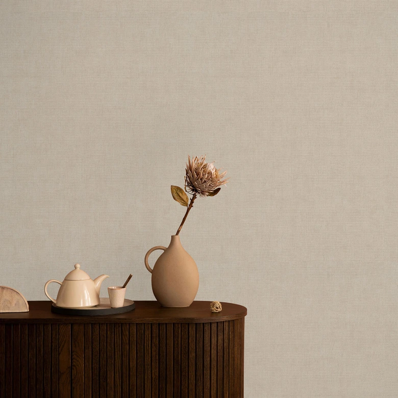 Vliestapete, Unitapete Aurora beige 