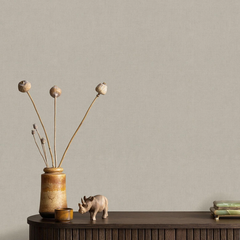 Papel pintado no tejido, papel pintado uni Aurora topo claro 