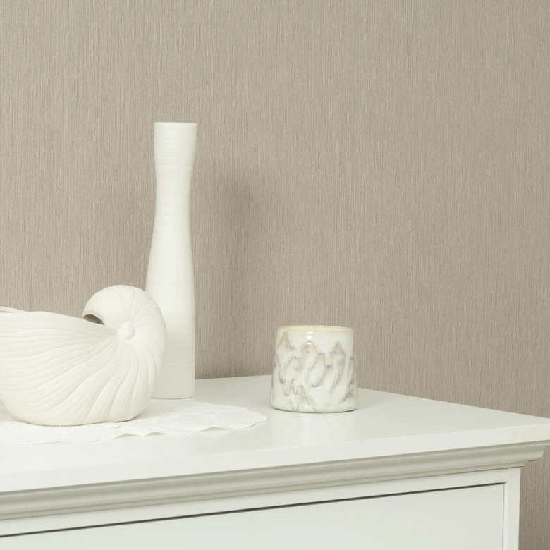 Guido Maria Kretschmer Unitapete Echo & Soft Loom Fashion for Walls 5 taupe 