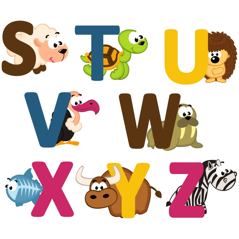 Sticker mural - Prénom alphabet (anglais) 
