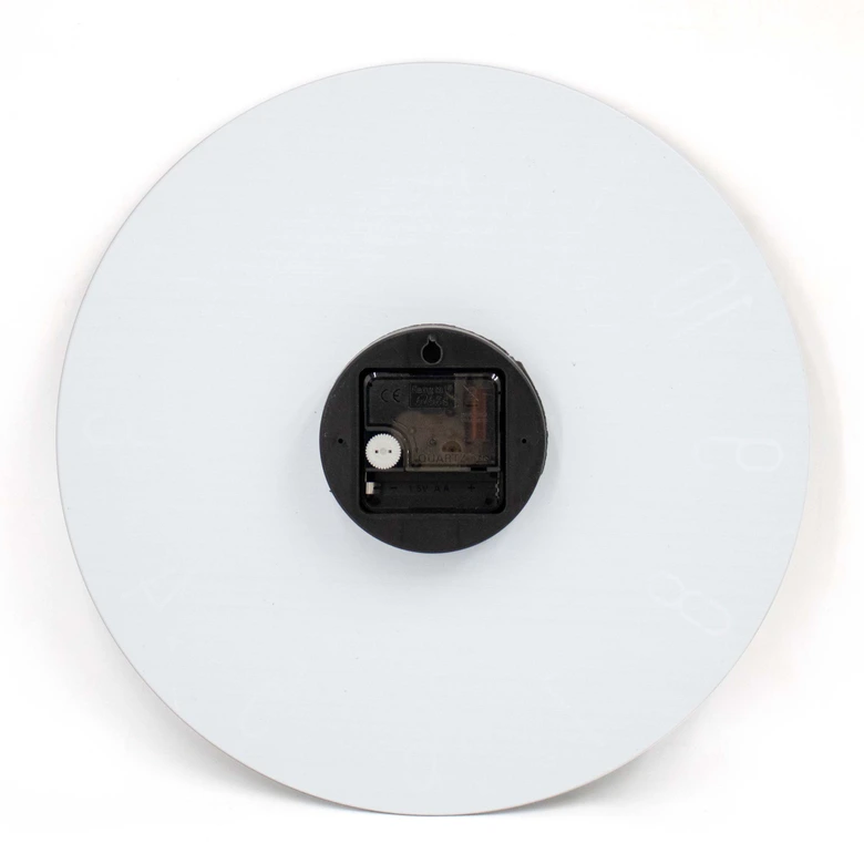 Modern wall clock made of glass in a black marble look Ø30 cm 