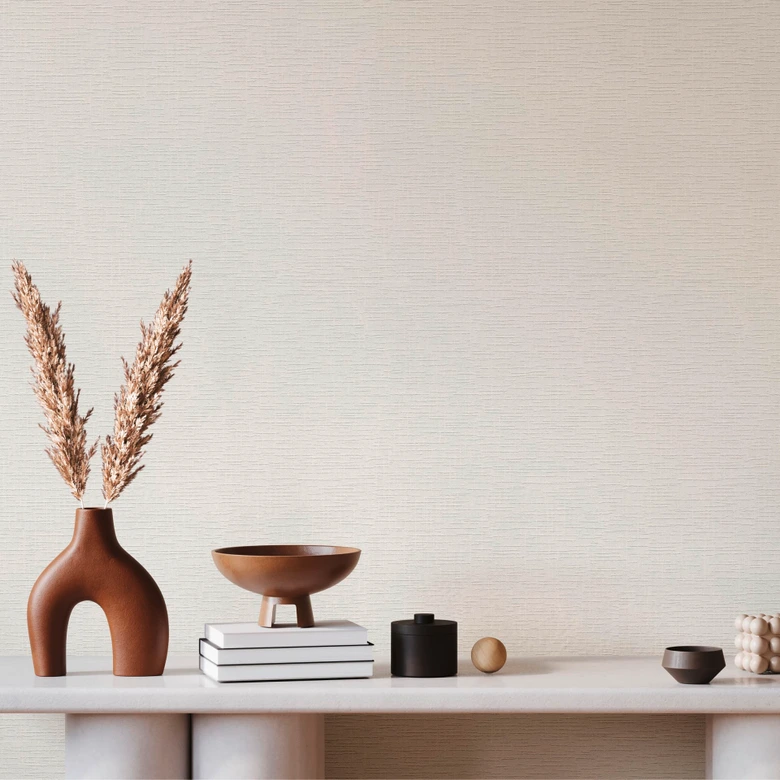 A.S. Création Vliestapete Meistervlies Strukturtapete Uni überstreichbar weiß 