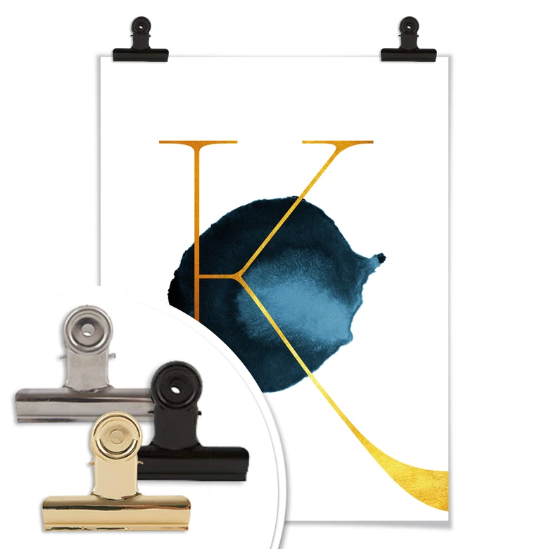 Poster – Een Gouden letter K 