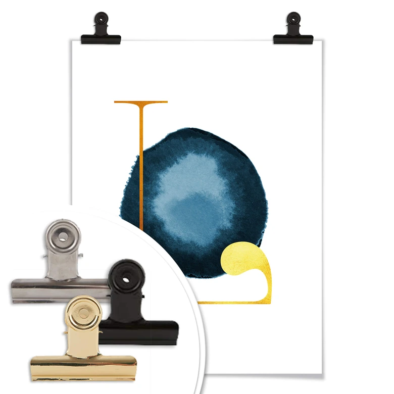 Poster – Een Gouden letter L 