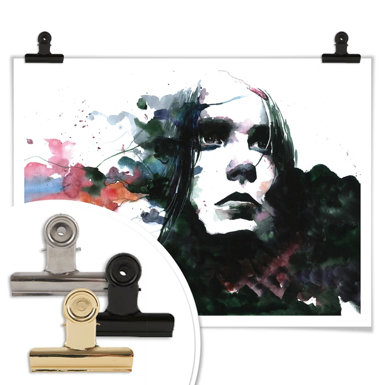 Poster Watercolour Face 01 