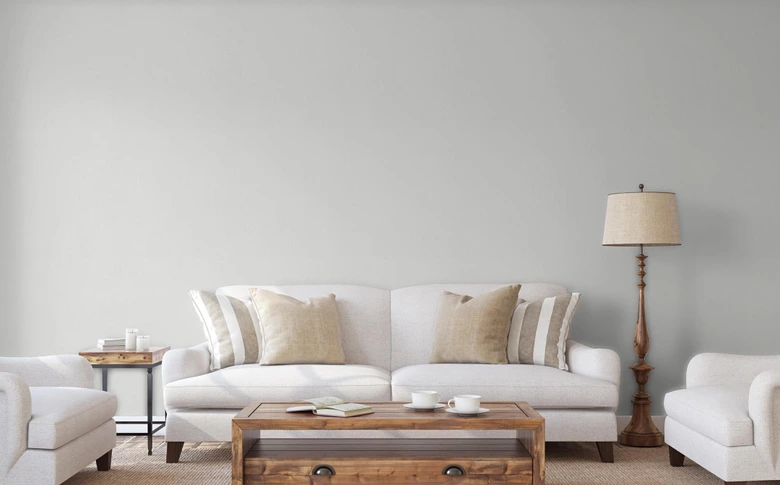 Vliestapete mit Rundbogen Motiv in blau, beige Grafisch 